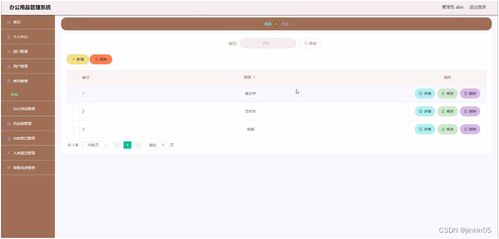 java php node.js python辦公用品管理系統(tǒng)
